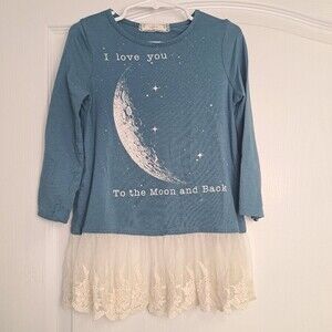 Soprano Graphic Moon Lace Tunic Top